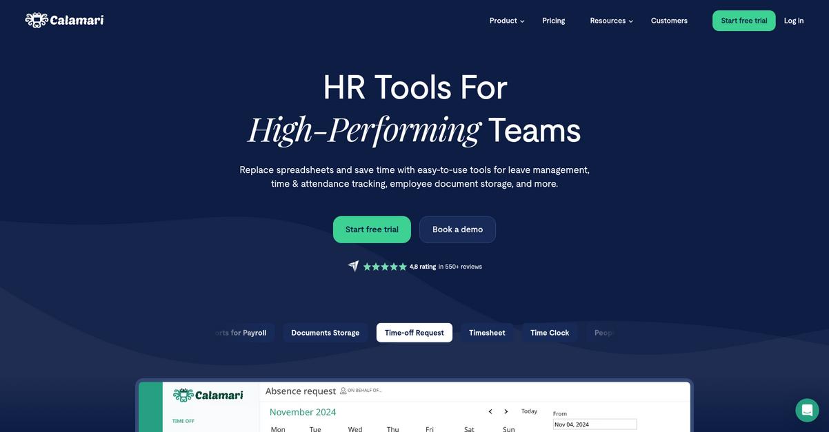 Calamari Homepage