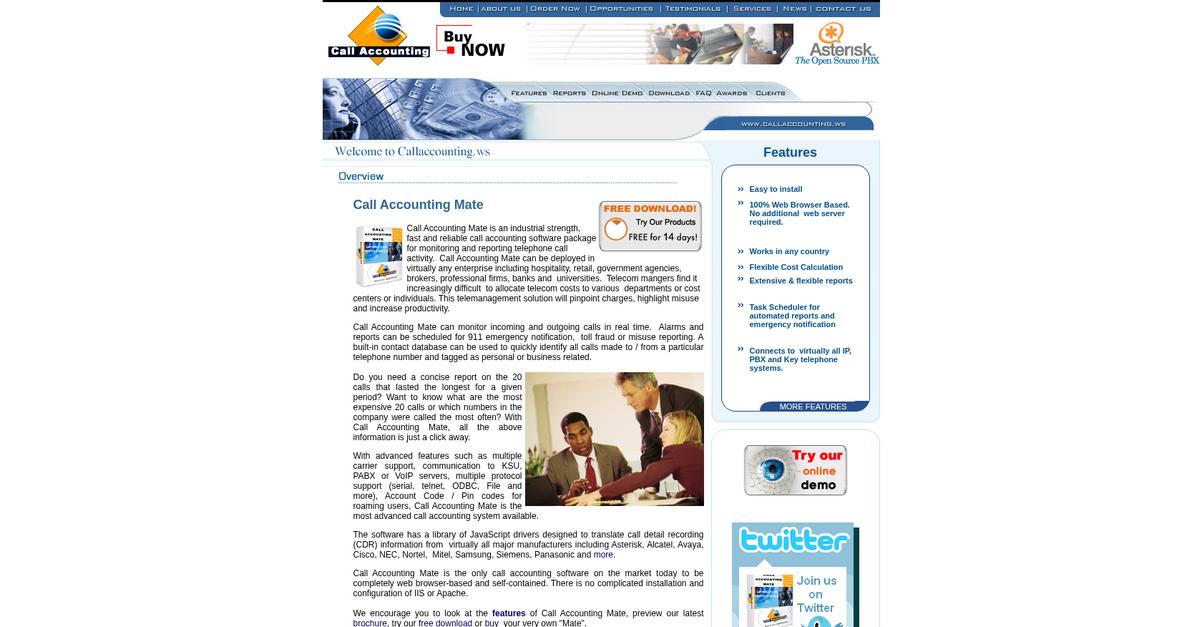Call Accounting Mate Homepage