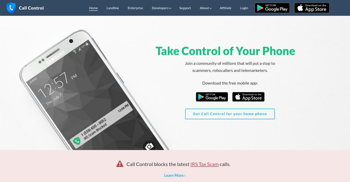 Call Control Homepage