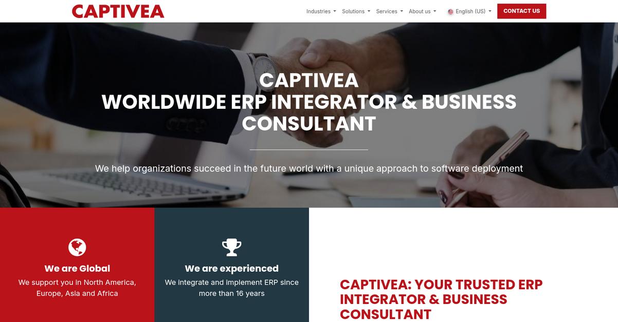 Captivea Homepage