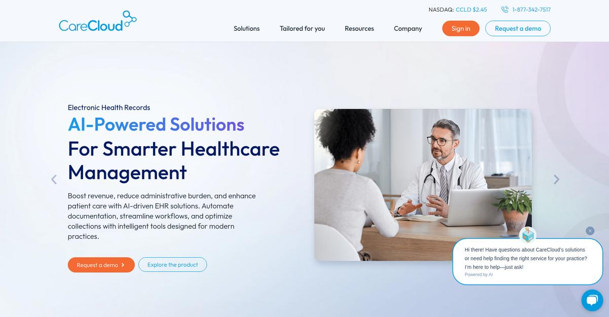 Care Cloud Homepage