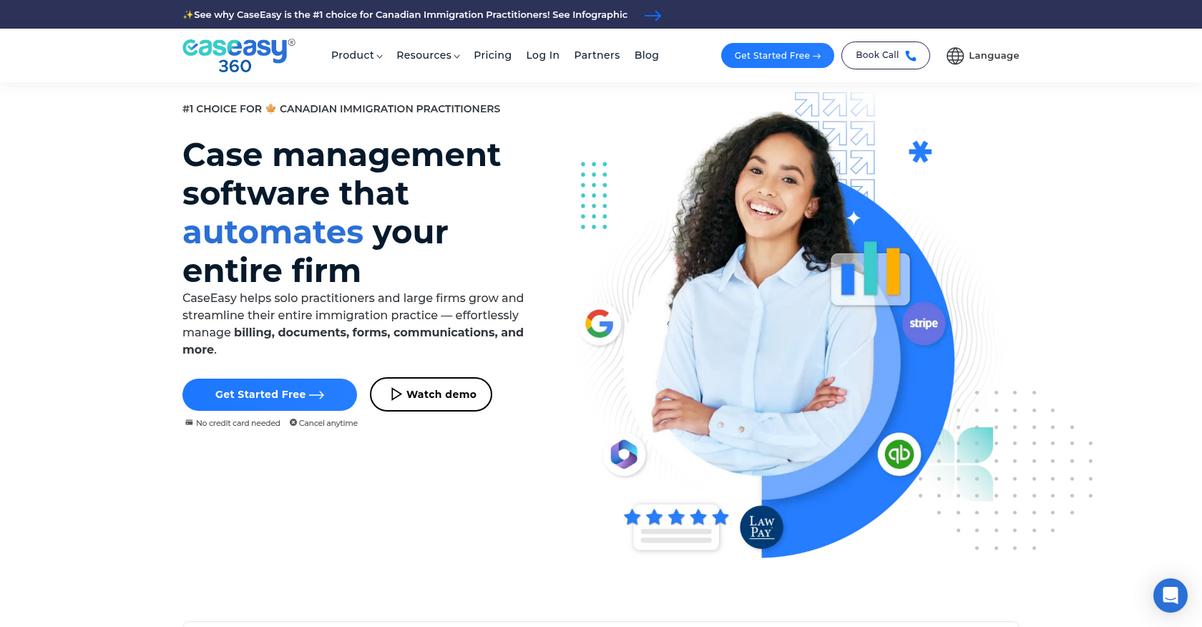 Case Easy 360 Homepage