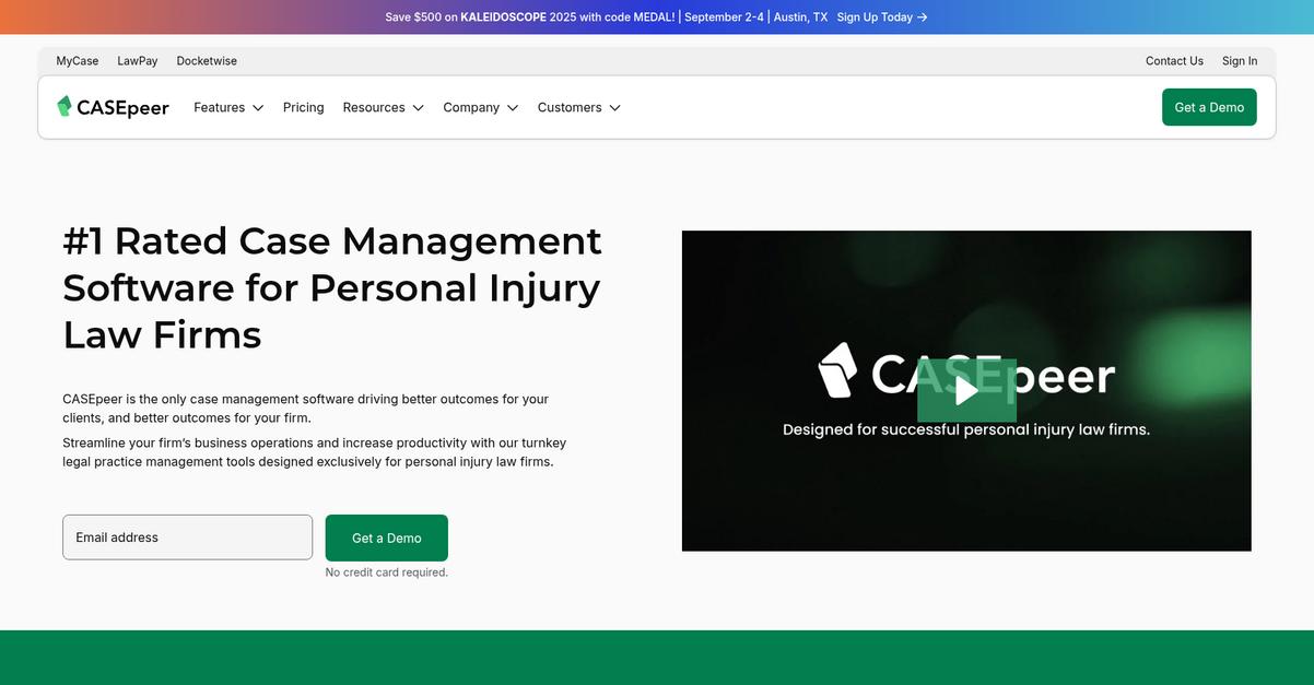 Case Peer Homepage