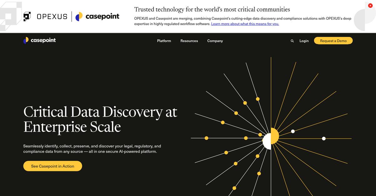 Casepoint Homepage