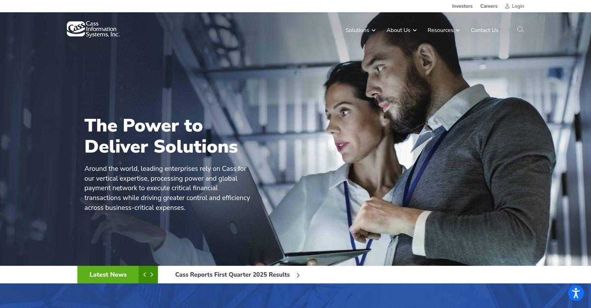 Cass Information Systems Homepage