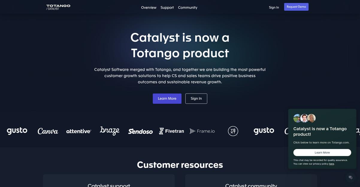 Catalyst Homepage