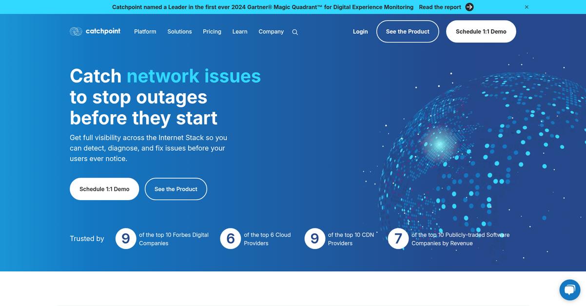 Catchpoint Homepage