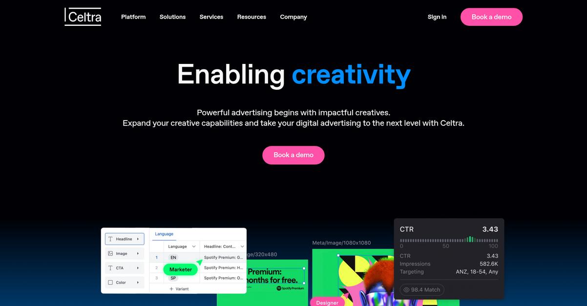 Celtra Homepage
