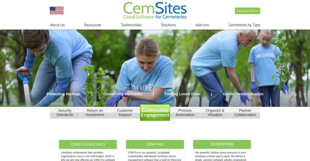 CemSites Homepage