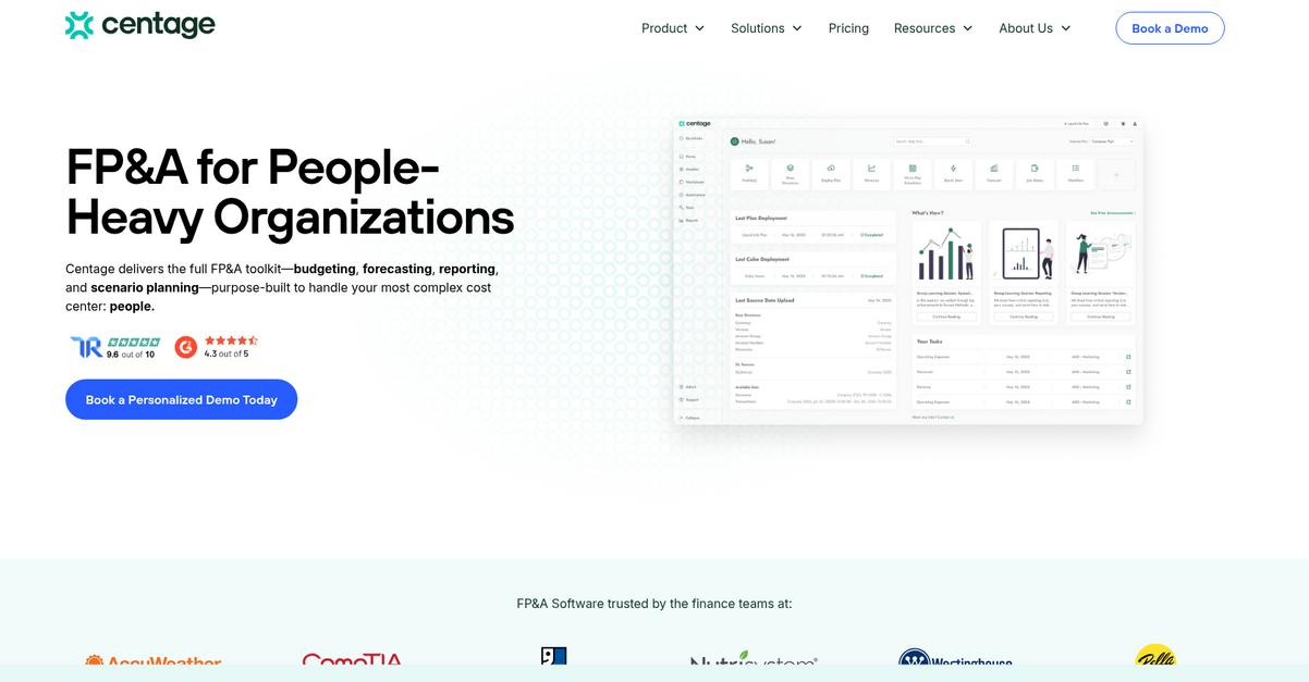 Centage Homepage