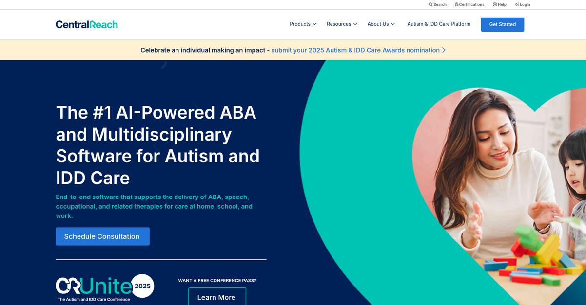 Central Reach Homepage