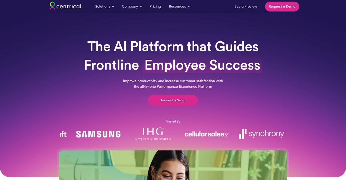 Centrical Homepage