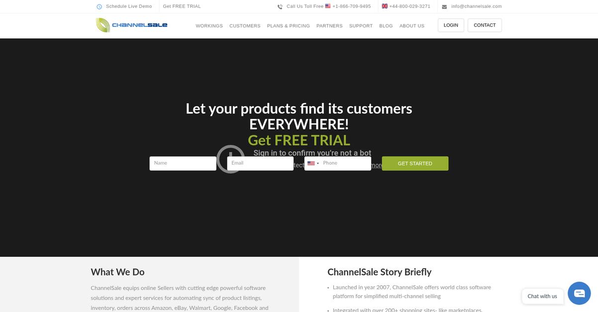 Channel Sale Homepage