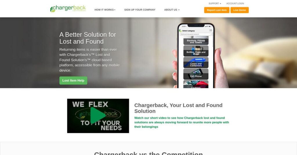 Chargerback Homepage