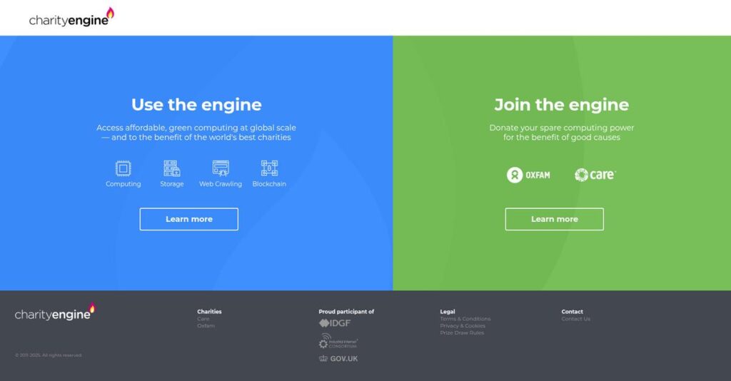 CharityEngine Homepage 1