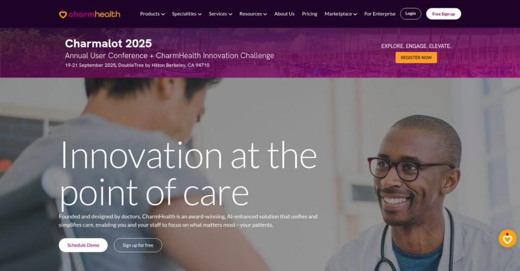 Charm Health Homepage