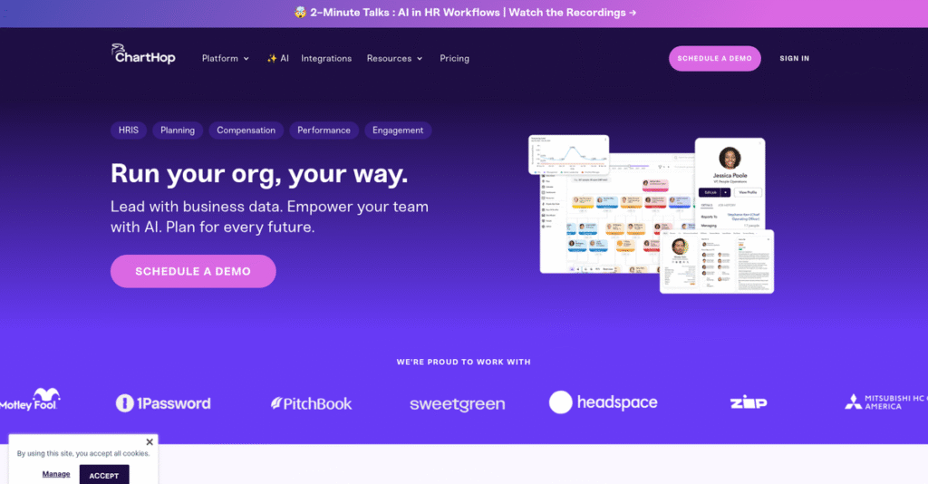 ChartHop Homepage