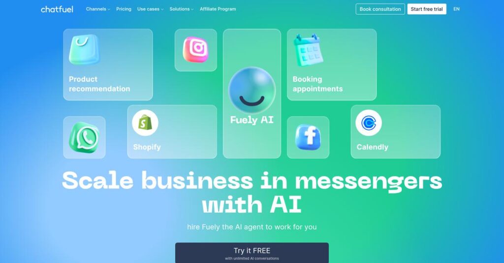 Chatfuel Homepage