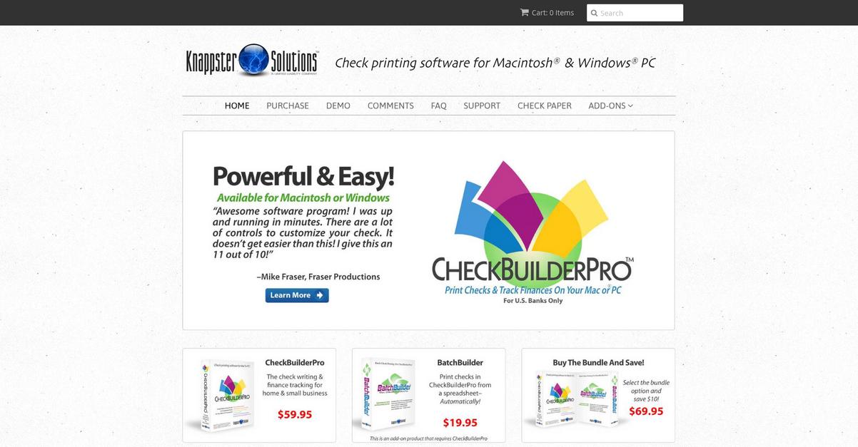 Check Builder Pro Homepage