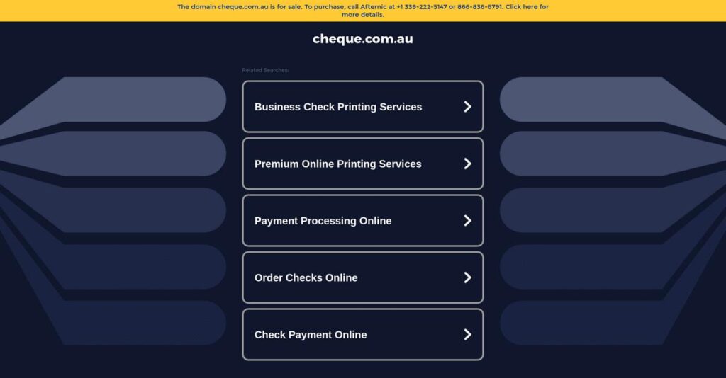 Cheque Homepage