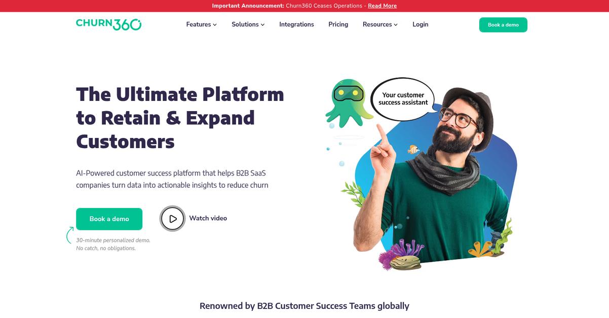 Churn360 Homepage