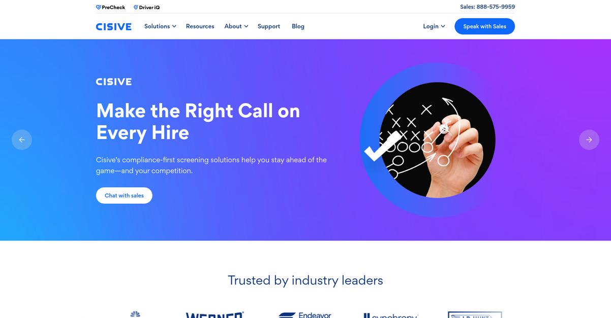 Cisive Homepage