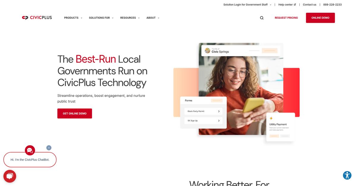 Civic Plus Homepage