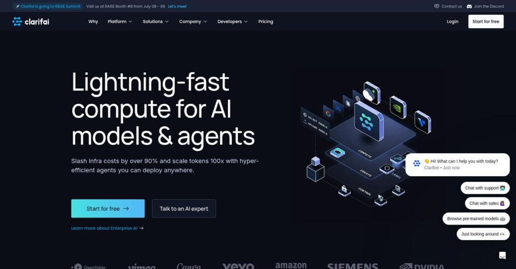 Clarifai Homepage