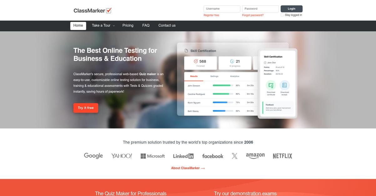 Class Marker Homepage