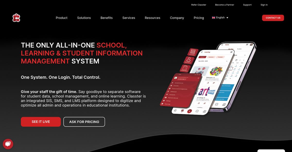 Classter Homepage