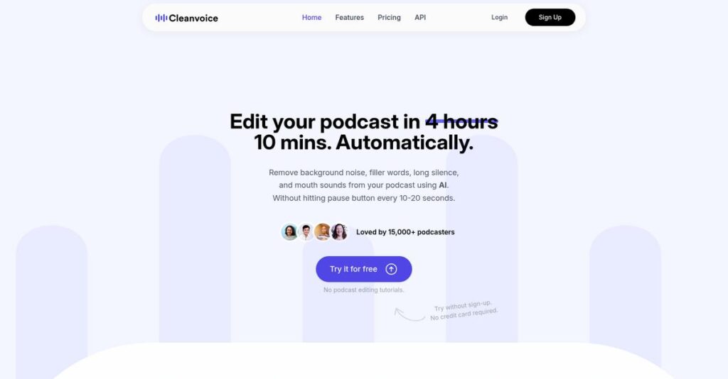 Cleanvoice AI Homepage