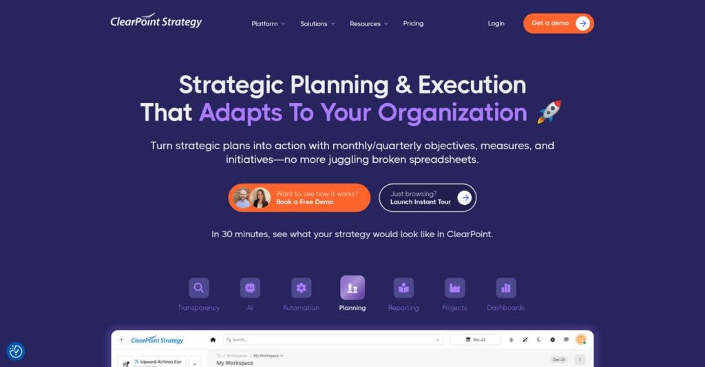 ClearPoint Strategy Homepage