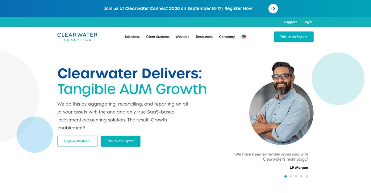 Clearwater Analytics Homepage