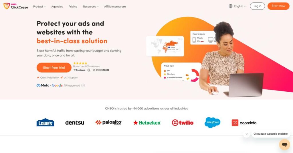 ClickCease Homepage