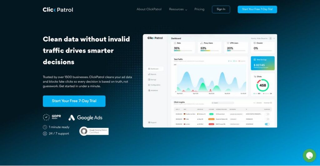 ClickPatrol Homepage