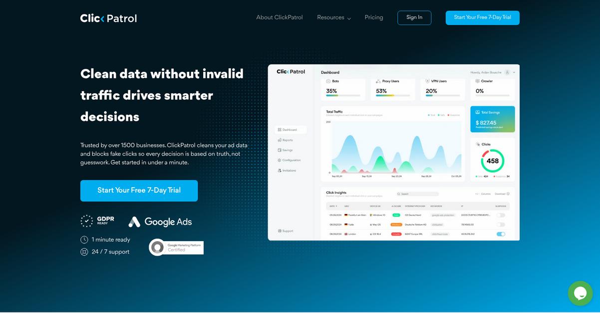 Click Patrol Homepage