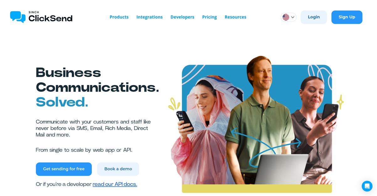 Click Send Homepage