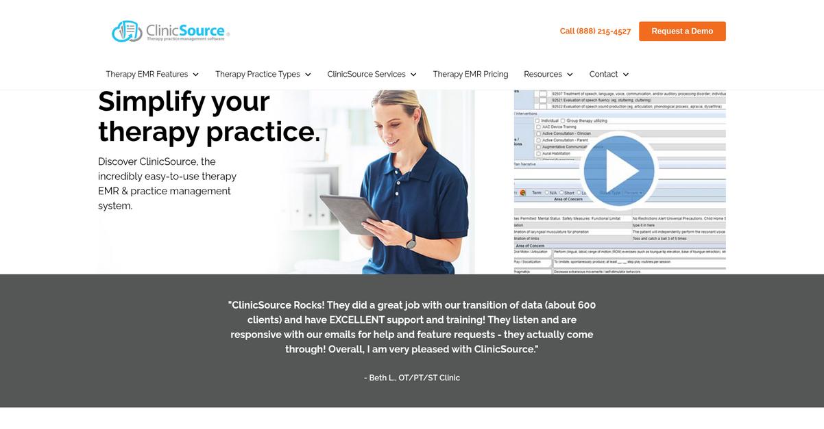 Clinic Source Homepage