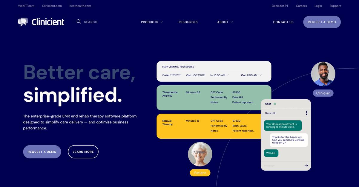 Clinicient Homepage