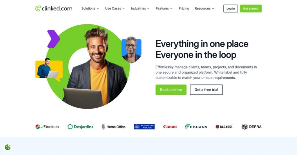 Clinked Homepage