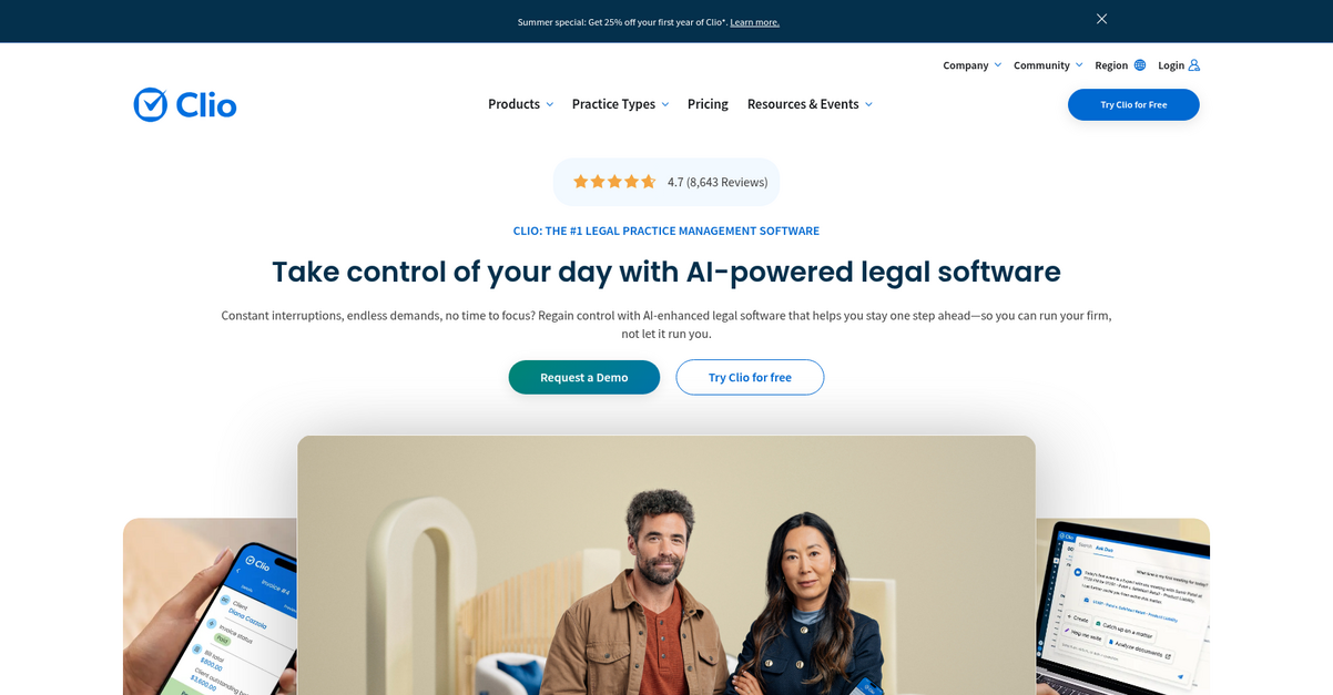 Clio Homepage