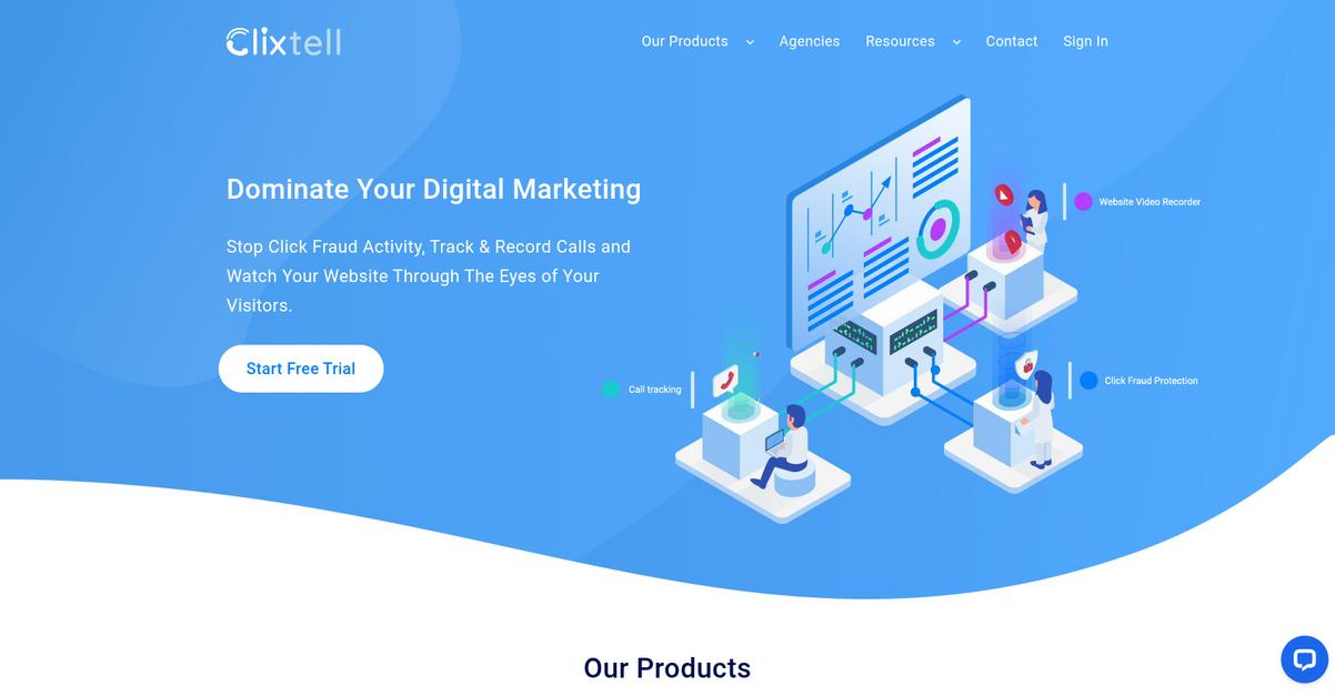 Clixtell Homepage