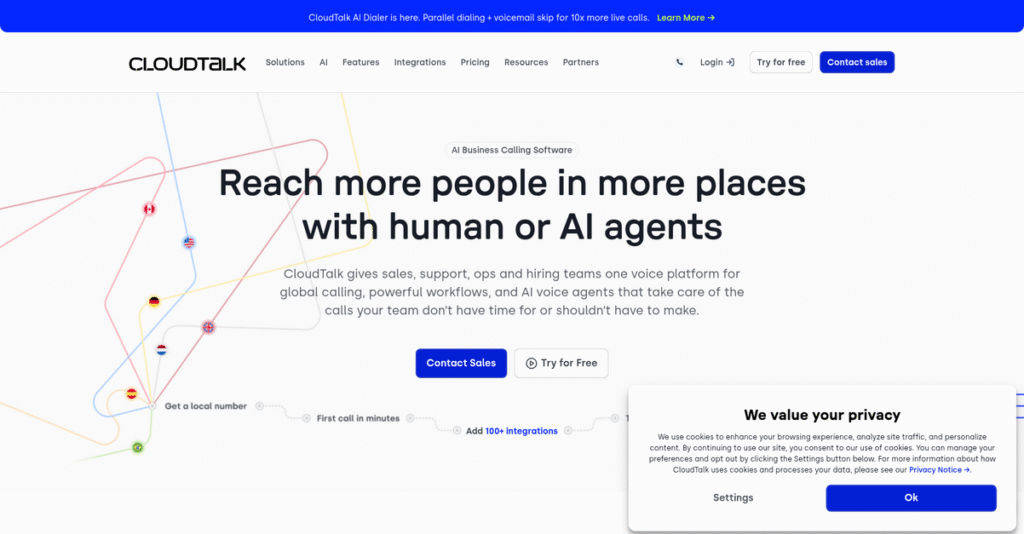 CloudTalk Homepage