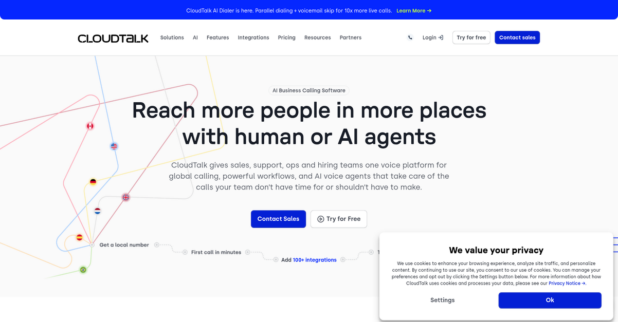 Cloud Talk Homepage