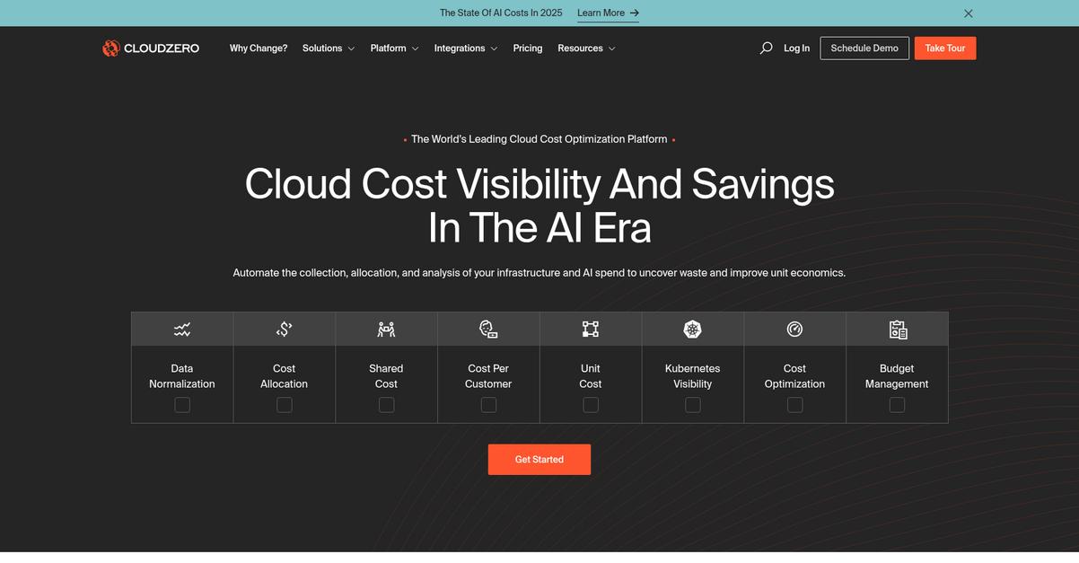 Cloud Zero Homepage