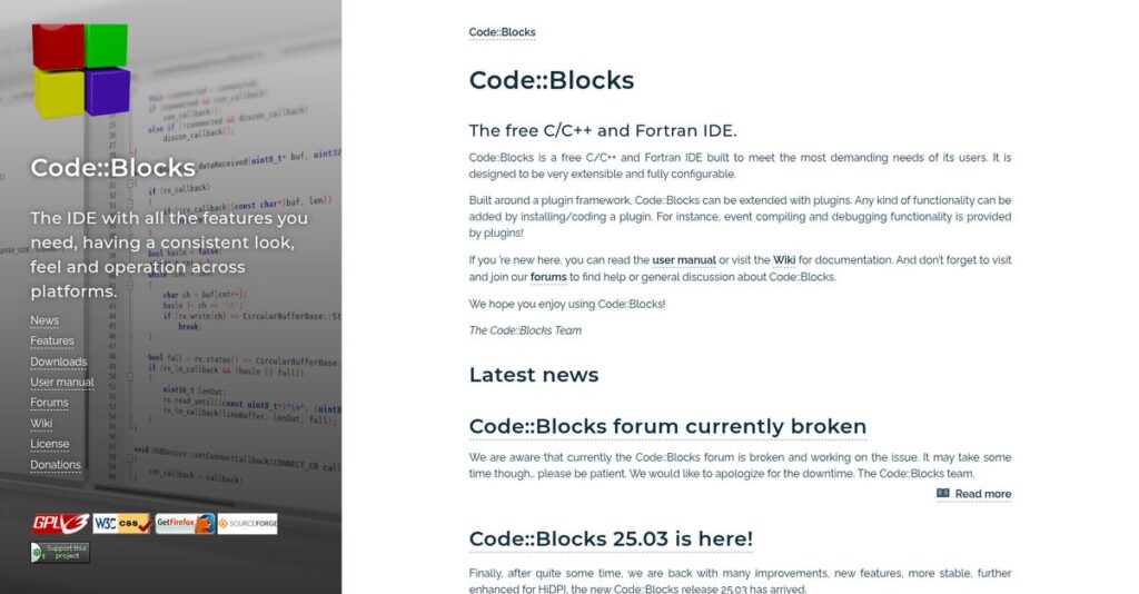 CodeBlocks Homepage