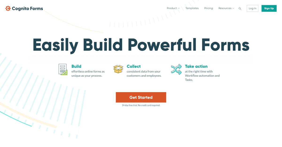 Cognito Forms Homepage
