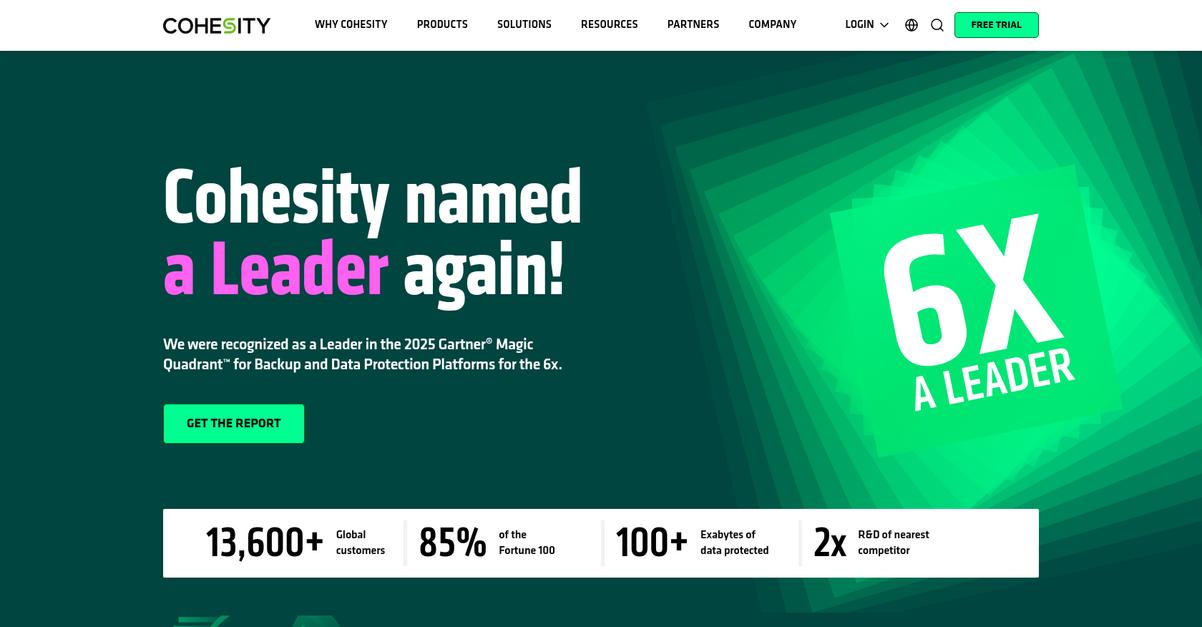 Cohesity Homepage