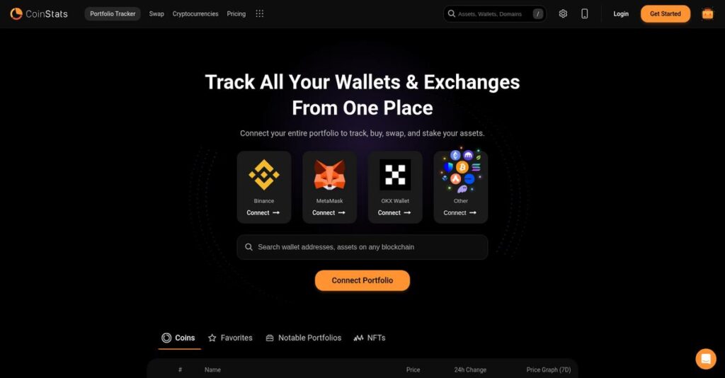 CoinStats Homepage
