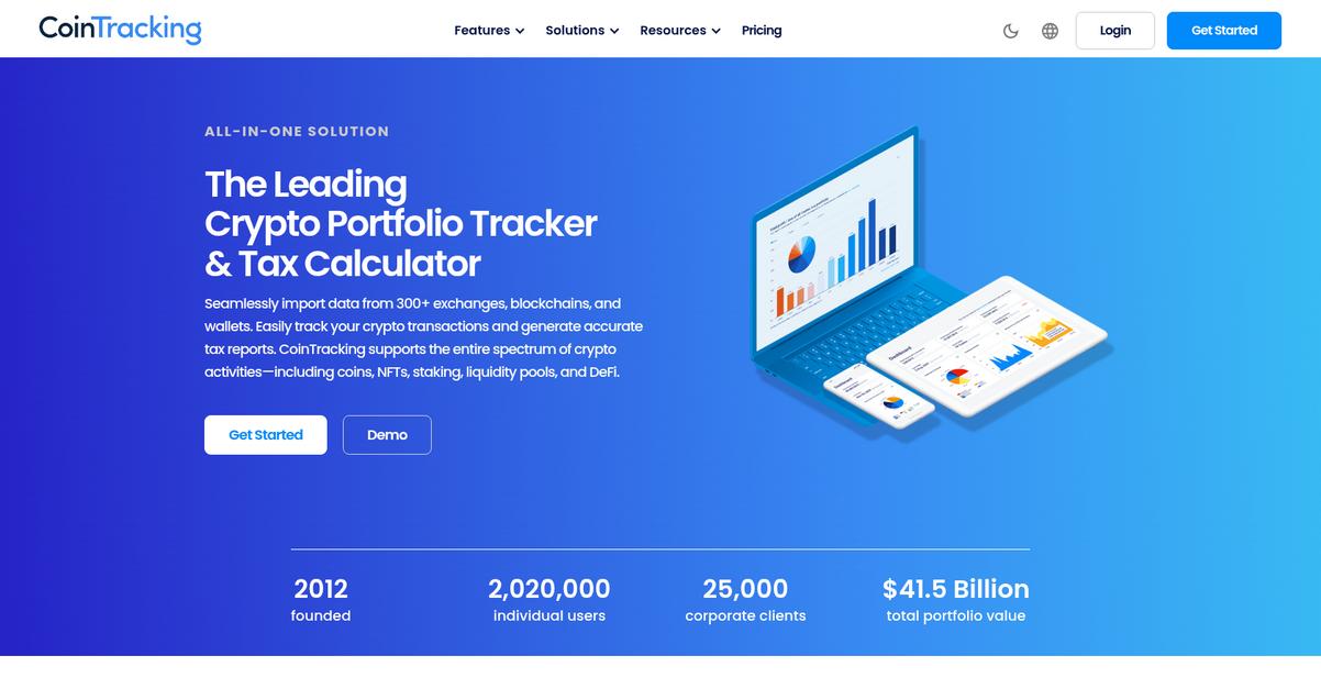 Coin Tracking Homepage